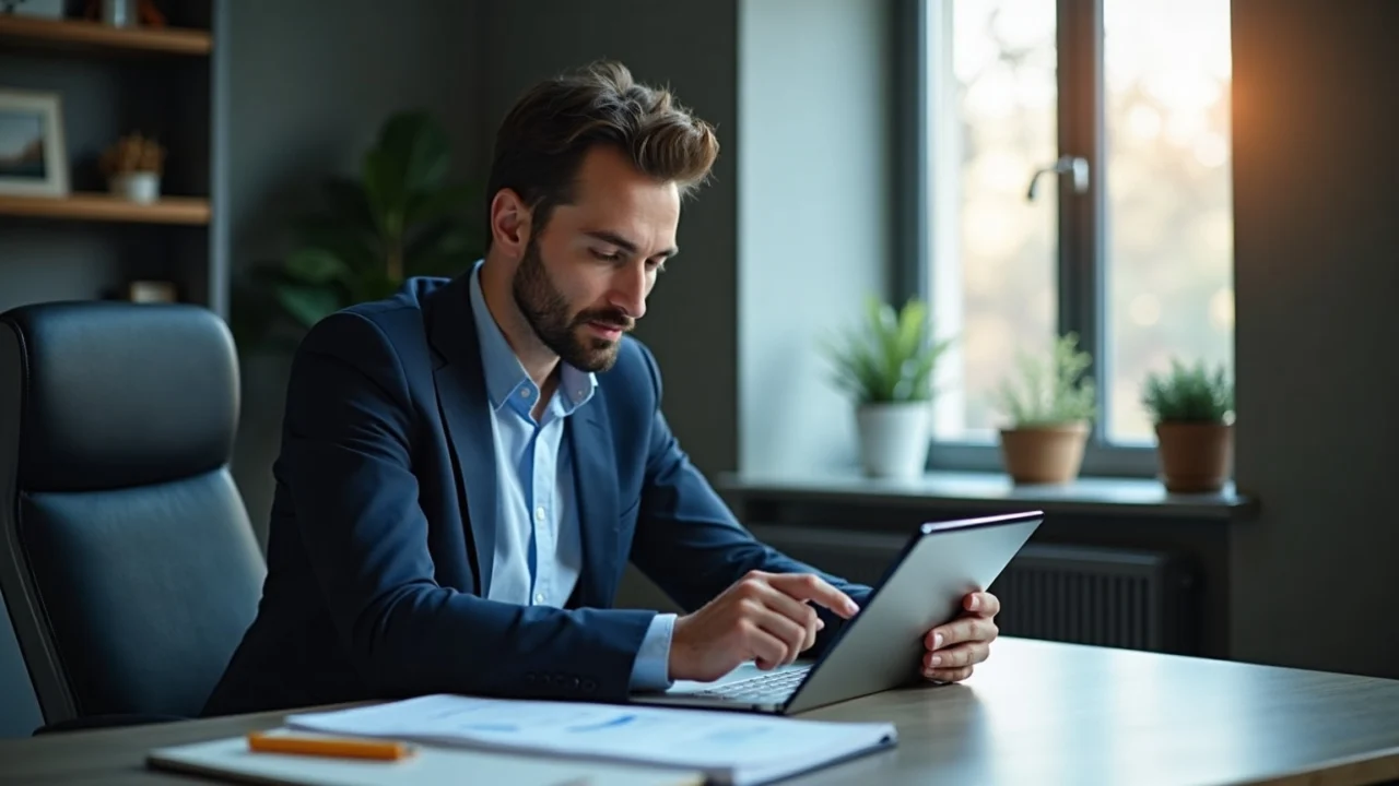 A founder studying business performance, where revenue and cost diverge