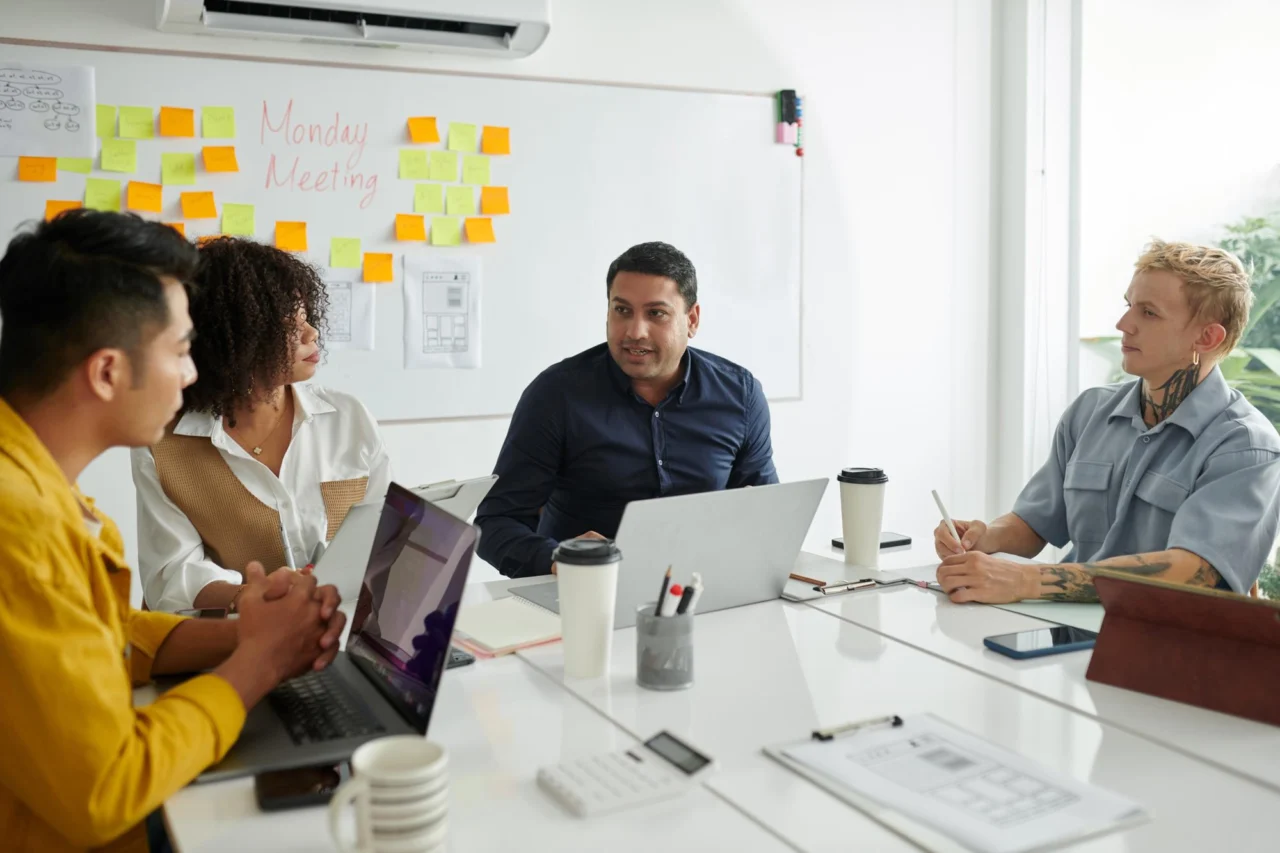 A scale-stage leadership team working to a shared operating rhythm